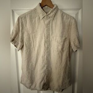 J. Crew Baird McNutt Linen Shirt Off White